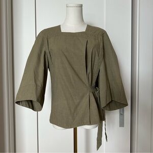 ISABEL MARANT ETOILE military green blouse size 36